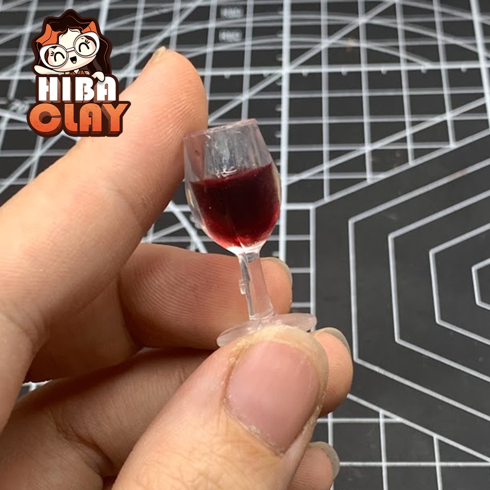 Ly rượu vang Mini Food, đồ ăn tí hon, đồ ăn mini mô hình cho búp bê DIY