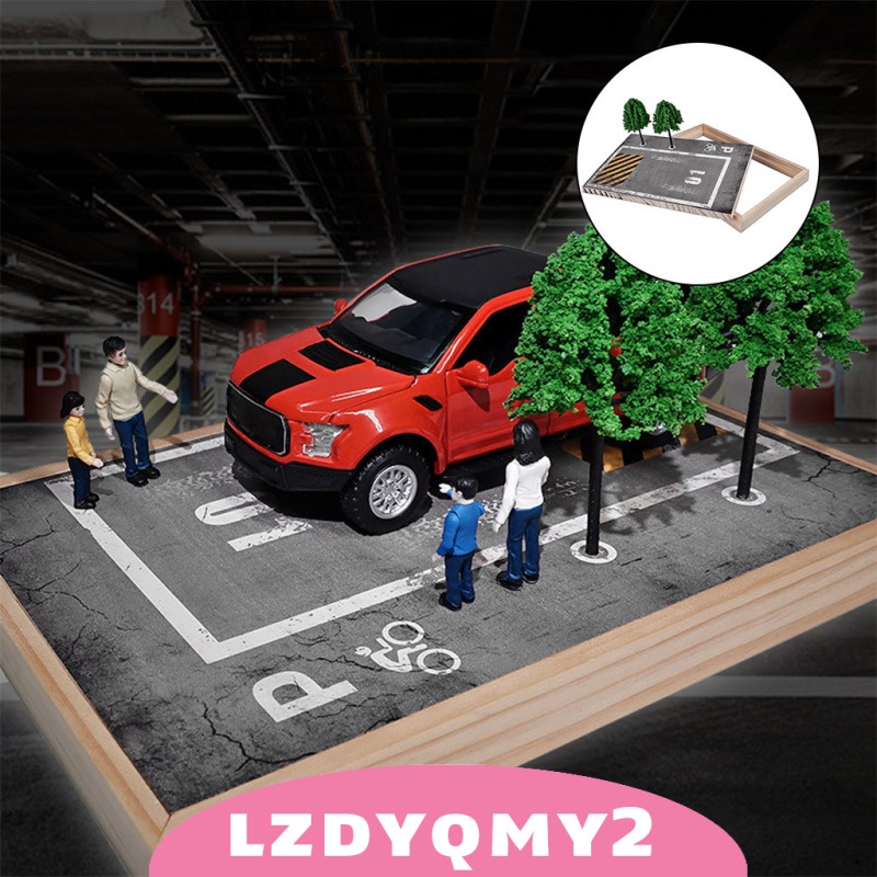 Mô Hình Phong Cảnh Bãi Đậu Xe Diorama Tỉ Lệ 24