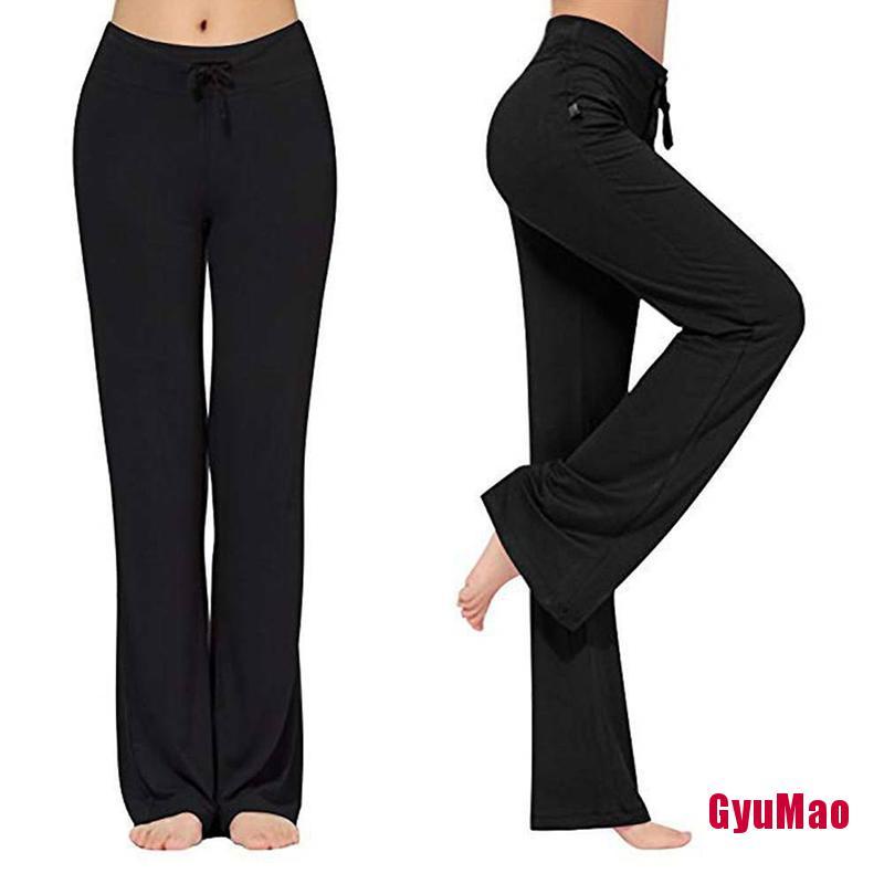 Quần Dài Ống Loe Tập Yoga Thể Thao Thời Trang Cho Nữ