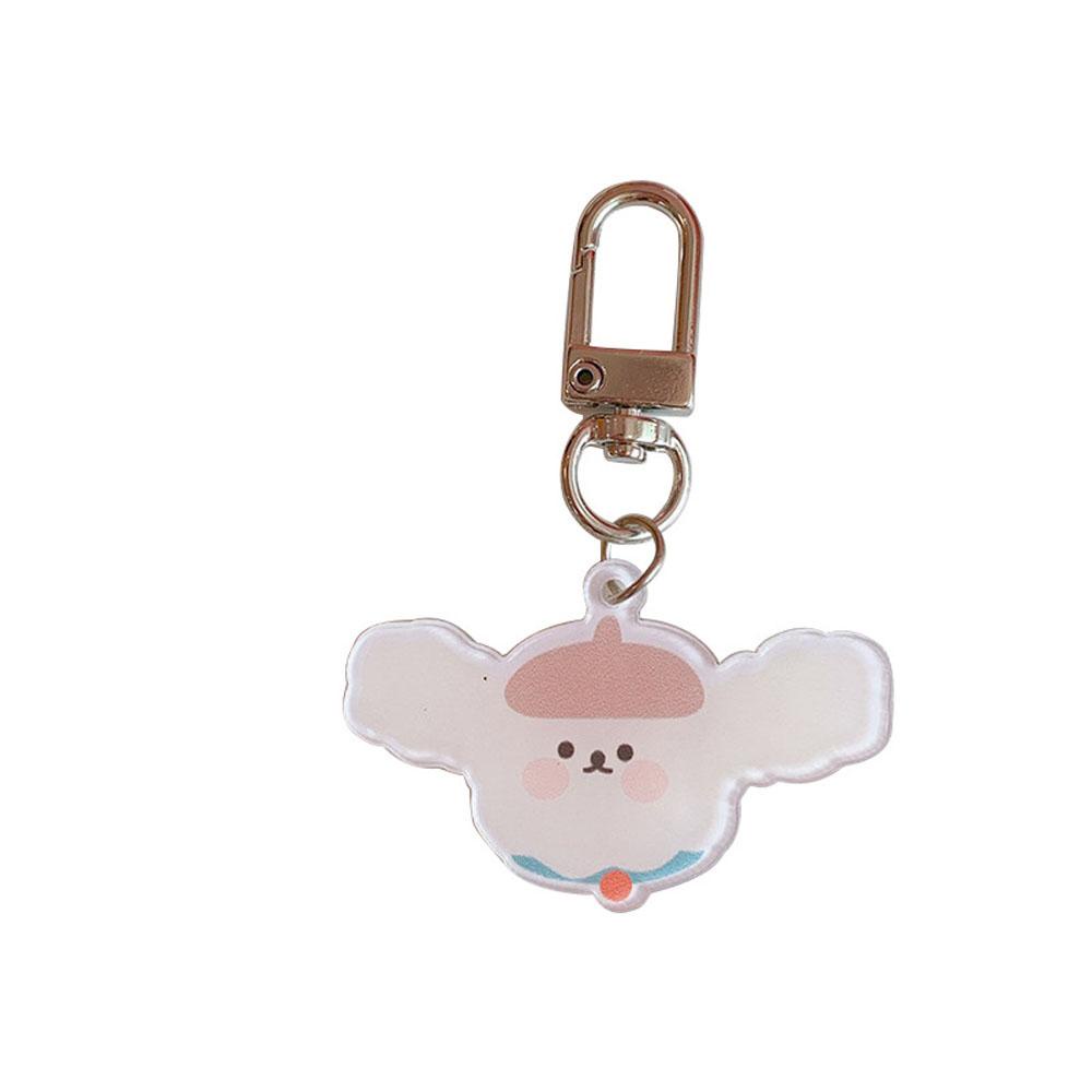 DARNELL Móc Chìa Khóa Bằng Acrylic Hình Gấu Dễ Thương
