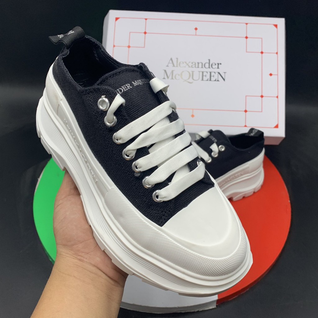 Giày MC Queen Black Tread Slick Low mẫu mới 2022