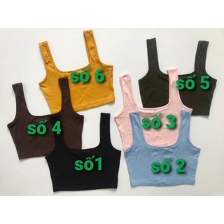 Cổ vuông - áo tank hai dây bản to f21