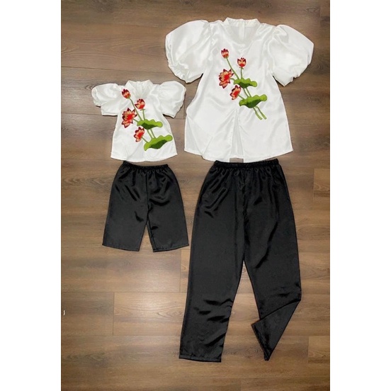 Set nơ mẹ bé hàng thiết kế