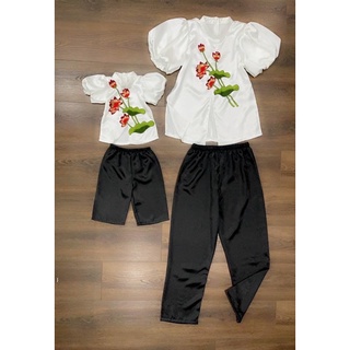 Set nơ mẹ bé hàng thiết kế