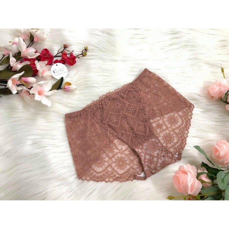  _Quần lót ren mềm cạp cao thoáng khí định hình eo thon MZ27 | BigBuy360 - bigbuy360.vn