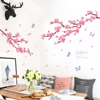 Decal dán tường hoa anh đào MS-73 [Sticker dán tường]