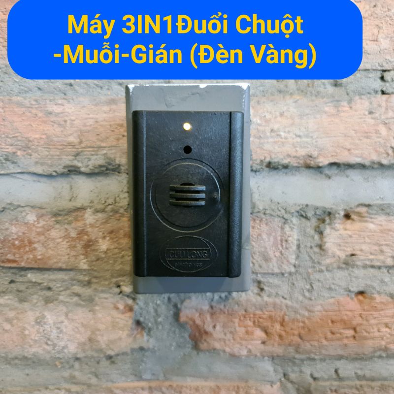 Máy Cửu Long [Thiết Bị] Chuyên Dùng Đuổi Chuột_ Muỗi_ Gián_ Nhện_ Dơi Côn Trùng Phát Sóng Siêu Âm Hiệu Quả 100%