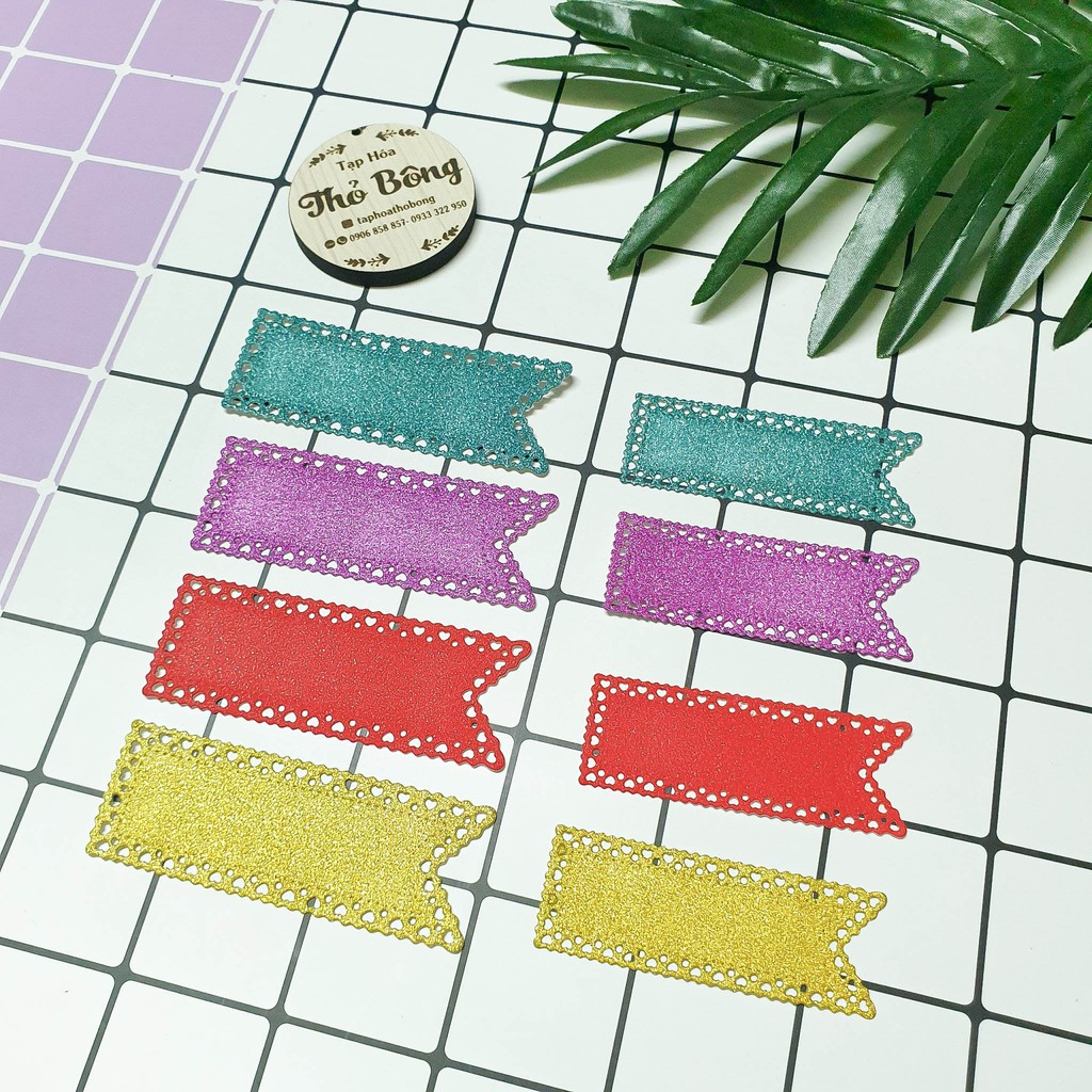 set 5 tag cắt sẵn - có 2 size - có nhiều màu - có giá sỉ - mix màu ngẫu nhiên