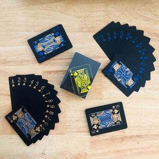 Bộ Bài Tây Poker Nền Đen Cao Cấp Chọn Màu – Bài Tây Nhựa PVC Chống Nước Màu Đen –Hãng miDoctor