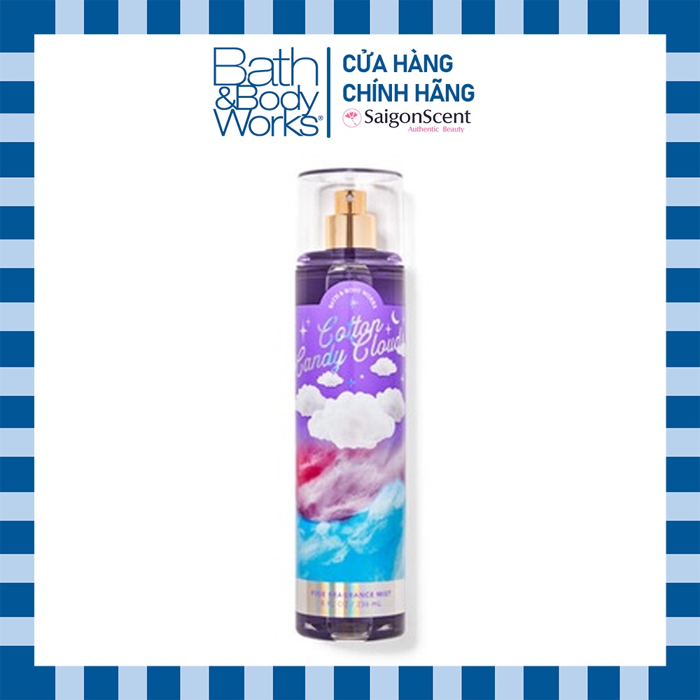Xịt thơm toàn thân Bath & Body Works - Cotton Candy Clouds