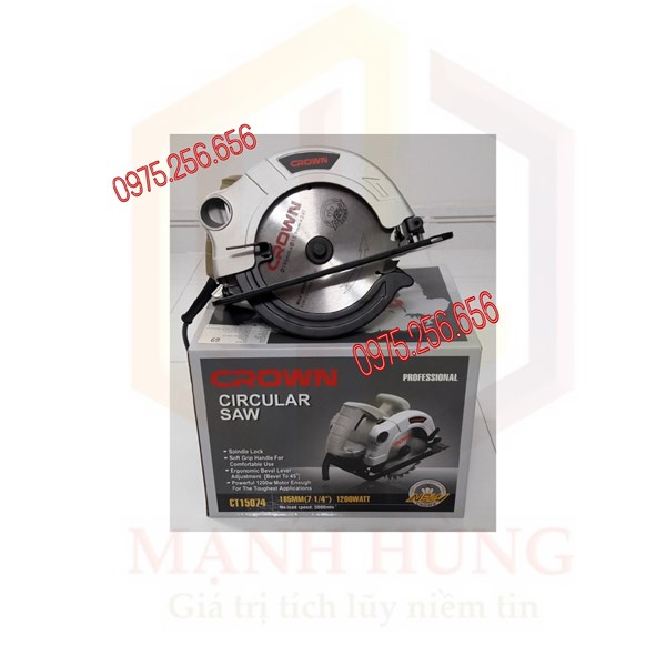 Máy Cưa gỗ Cầm tay CROWN15074-185MM-1200W