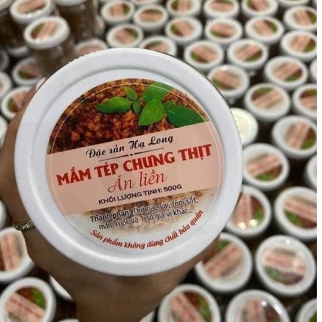 Thịt chưng mắm tép thơm ngon hũ 500gr