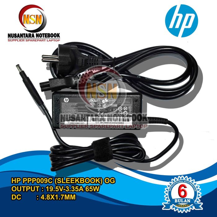 Hp Cục Sạc 19.5v 3.33a 65w Dc 4.8x1.7mm Cho Laptop