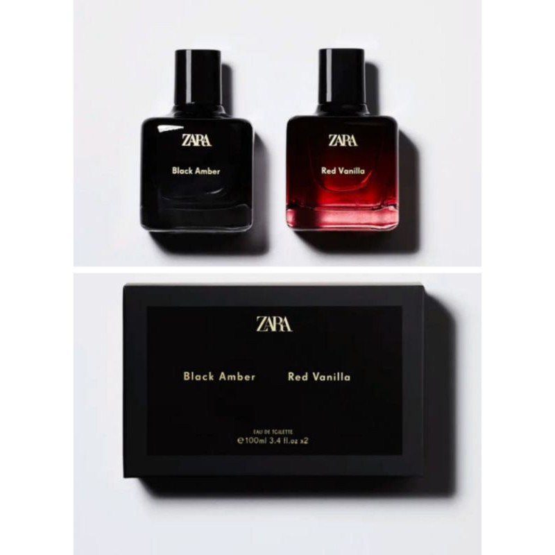 Set 2 chai nước hoa zara Red Vanilla + Black Amber 100ml | Thế Giới Skin Care