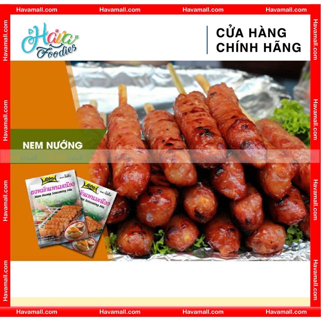 Bột Gia Vị Ướp Nem Nướng Hiệu Lobo Gói 70gr