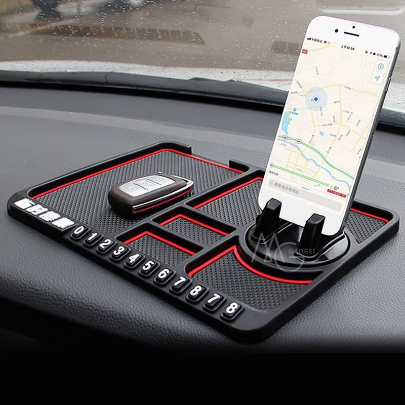 Bảng điều khiển xe chống trượt Mat Chú ý thoại di động Đứng đỗ xe Số điện thoại tự động GPS Chủ điện