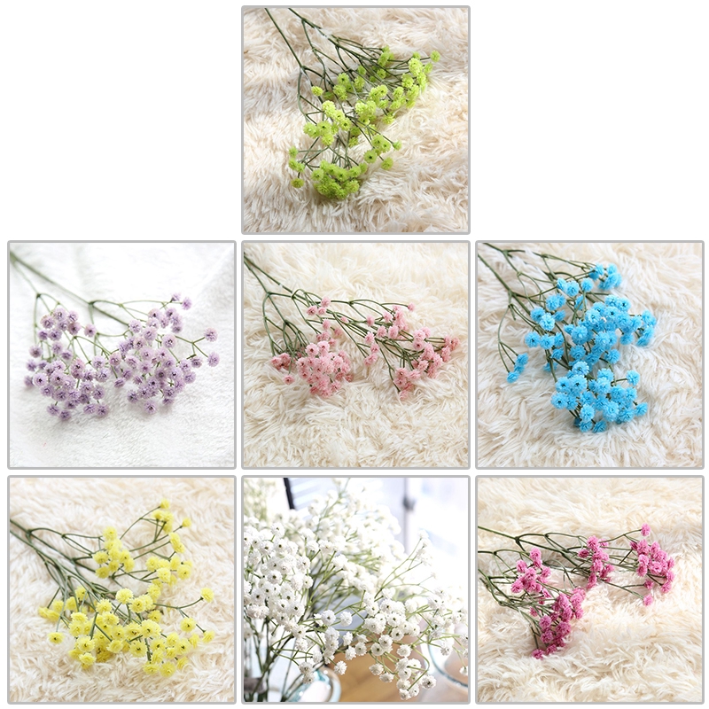 Bó hoa chấm bi nhân tạo dùng để trang trí thủ công cho tiệc cưới/nhà cửa