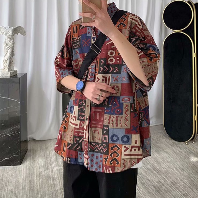 Youthful Dynamic Style Short Sleeve Shirt For Men