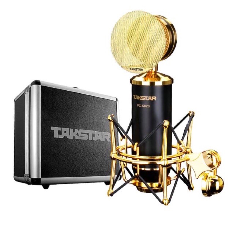 Mic thu âm 2 mặt Takstar PC-K820  mạ vàng