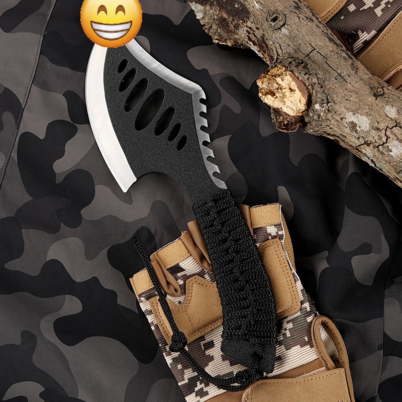 Rìu Phượt Đa Năng Thép Không Gỉ Siêu Cứng - Siêu Bền -Có Kèm Túi Bọc Mã D6