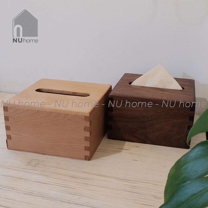 nuhome.vn | Hộp giấy Vuông - Bako, được thiết kế đơn giản bằng chất liệu gỗ cao cấp