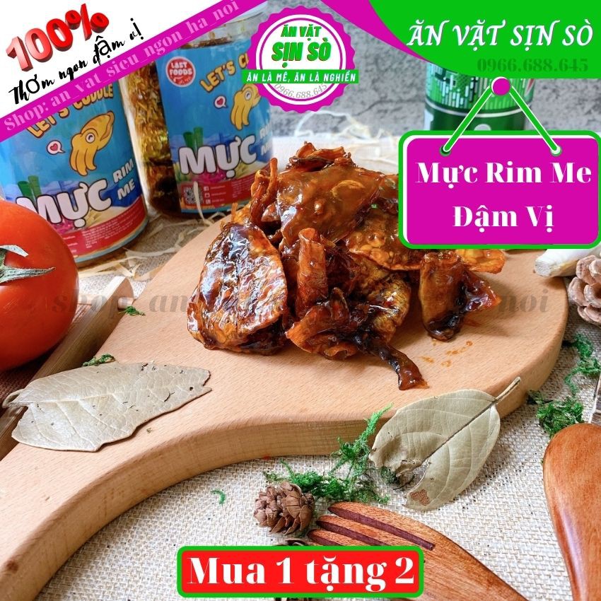 250g Mực Rim Me, mực rim me ngon đậm đà Tiệm đồ Ăn Vặt SỊN SÒ Thơm Ngon Đậm Vị