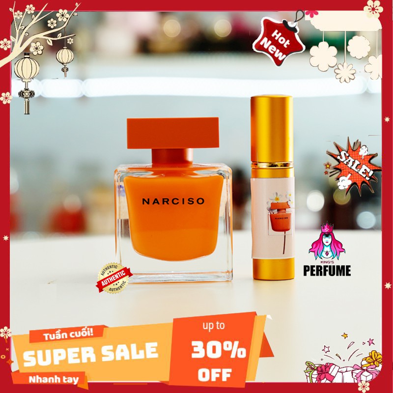 [Chính Hãng] Nước Hoa Mini Nữ 𝗡𝗮𝗿𝗰𝗶𝘀𝗼 𝗔𝗺𝗯𝗿𝗲𝗲_Hương Thơm Mới Nhất Nhà Narciso