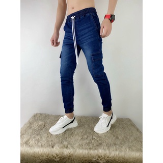 Quần Jogger nam Jean ống ôm chất vải cao cấp vải mềm mịn hợp dáng
