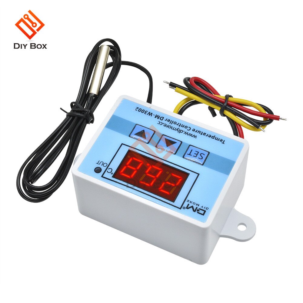 Công tắc điều khiển nhiệt với cảm biến đầu dò W3002 XH-W3002 LED DC 12V 24V AC 110V-220V 10A | BigBuy360 - bigbuy360.vn