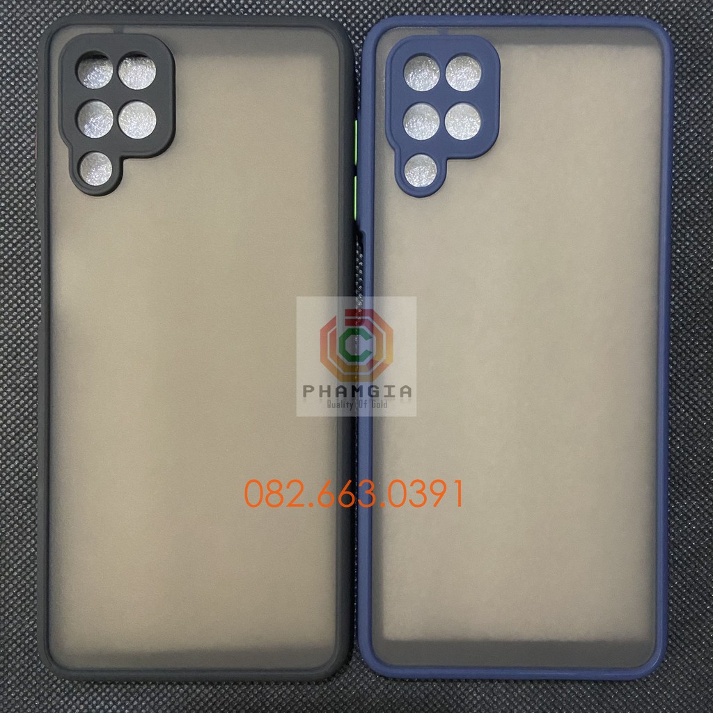 Ốp lưng Samsung A12 - M12 nhám mờ, chống ố viền màu và có lỗ bảo vệ cam