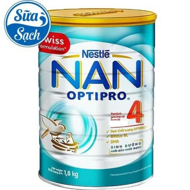 Sữa Bột NAN Optipro 4 1.8kg Dành Cho Trẻ 2_10 tuổi