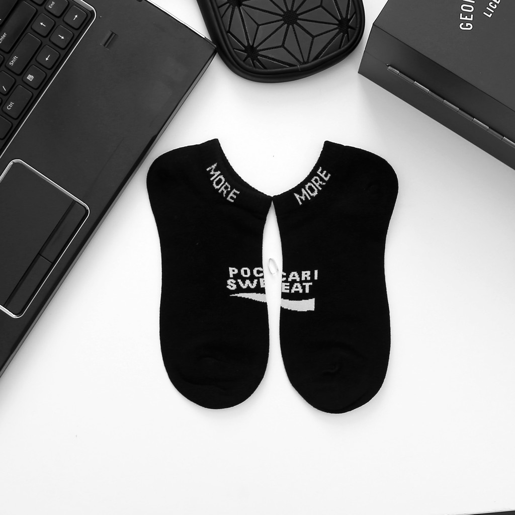 Tất nam cổ ngắn Vớ nam Pocari chất liệu cotton thoáng khí tác dụng ngăn ngừa hôi chân, Dùng mang tập Gym và thời trang