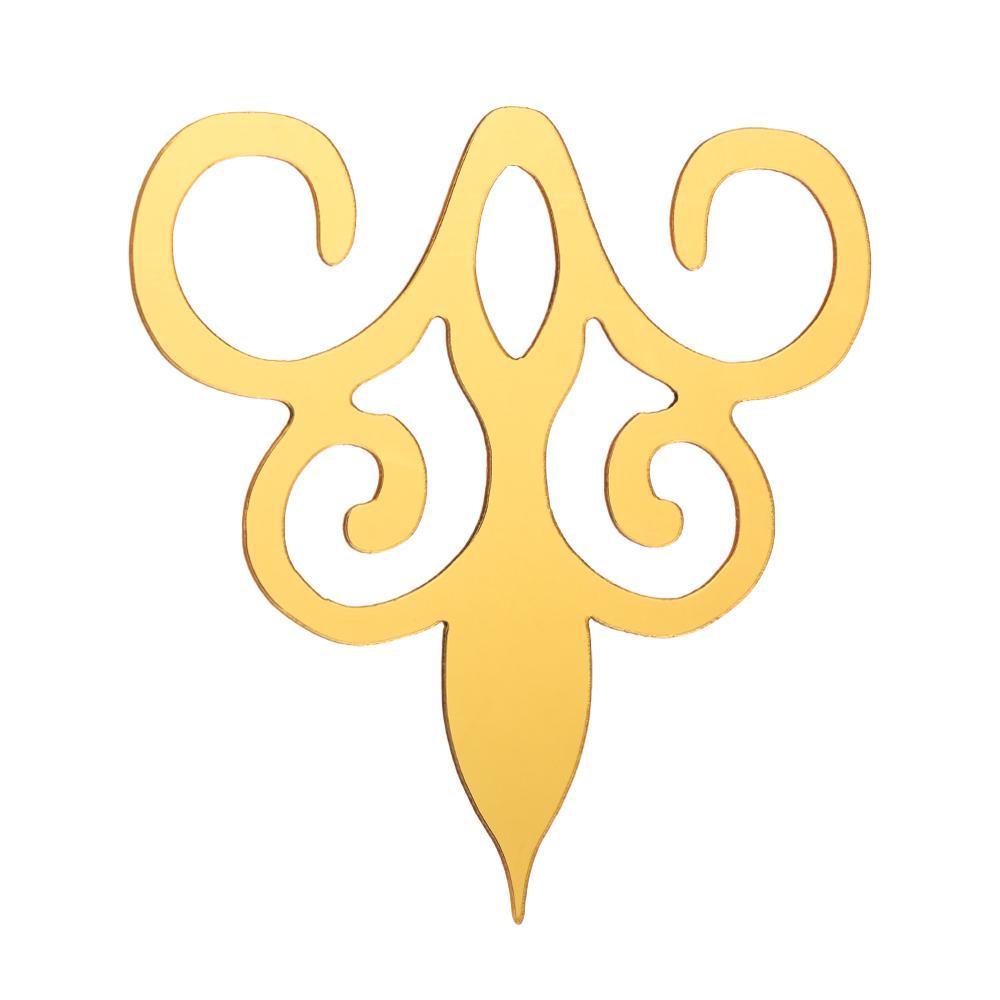 Bộ 10 Sticker Tráng Gương Bằng Acrylic Dùng Trang Trí Nhà Cửa