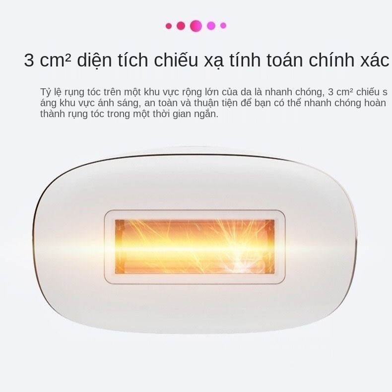 Thiết bị triệt lông Laser Không đau Tạo tác tại nhà Điểm đóng băng Toàn thân Trẻ hóa da thoải mái lâu dài của N