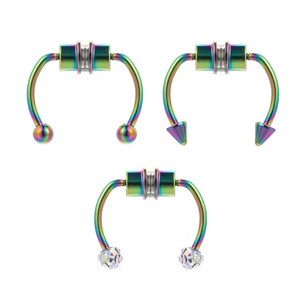 Set khuyên mũi nam châm có thể tái sử dụng