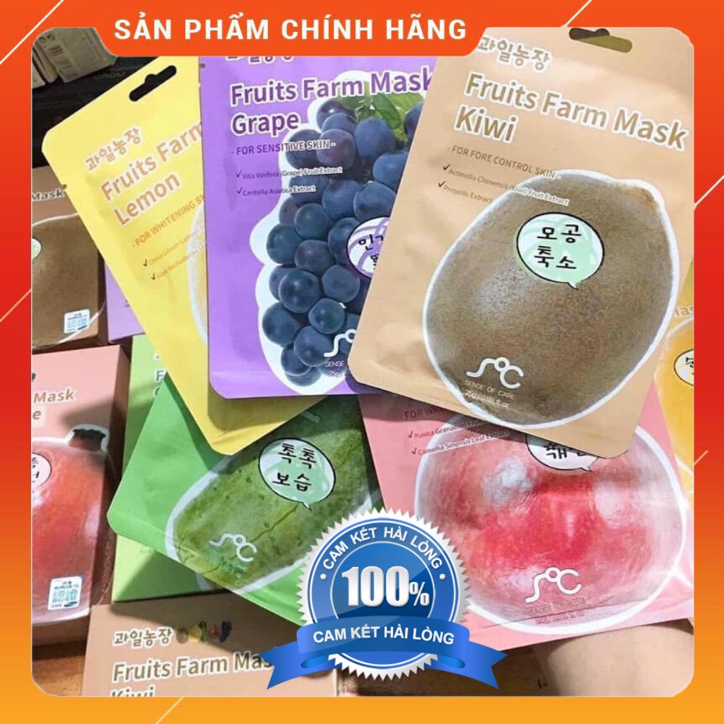 Mặt nạ RainBow Beauty Cosmetics Fruits Farm Mask Hàn Quốc 25ml