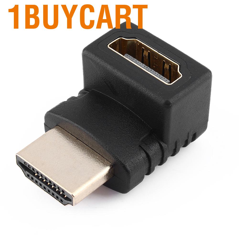 1buycart Usb Cable  270 Degree Hdmi Adapter 10.2 Gbps Male To Female Connector Extender Professional Use HDTV Home Theater for