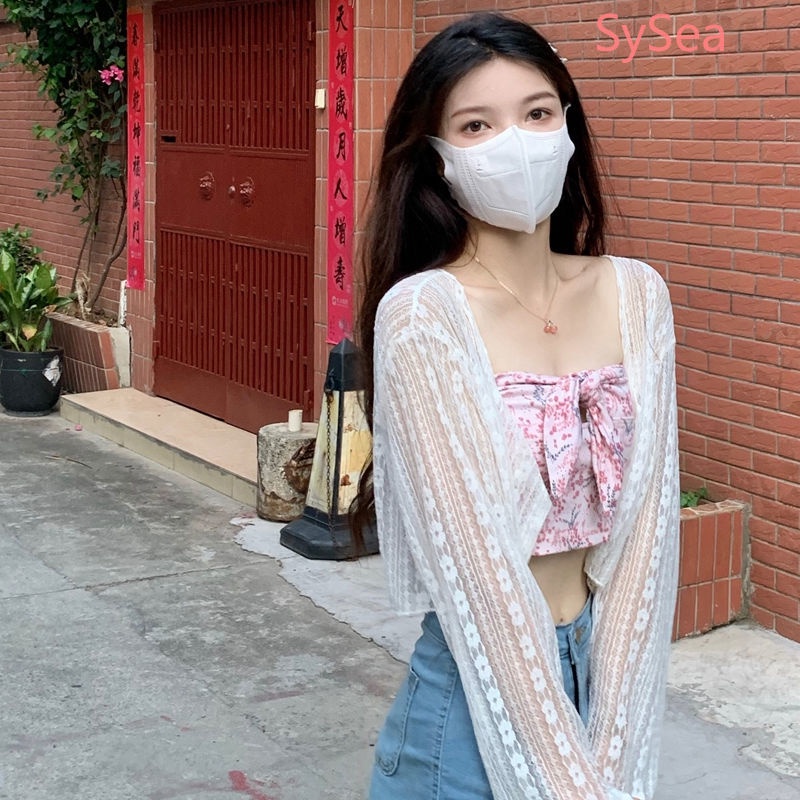 Áo Khoác Cardigan Tay Dài Phối Ren Chống Nắng Thời Trang Mùa Hè Cho Nữ | BigBuy360 - bigbuy360.vn