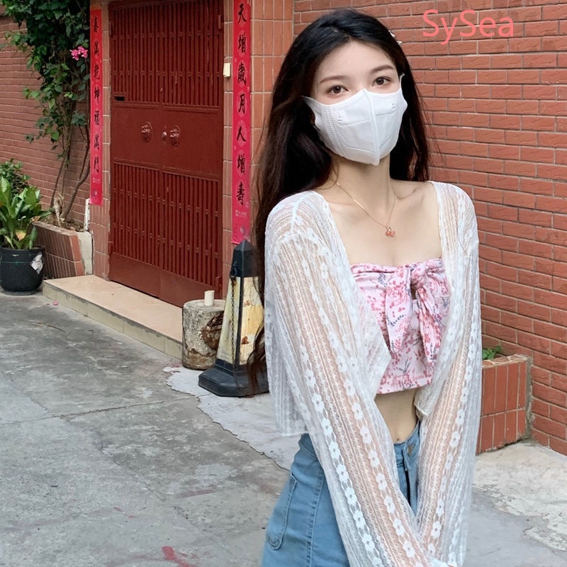 Áo Khoác Cardigan Tay Dài Phối Ren Chống Nắng Thời Trang Mùa Hè Cho Nữ | WebRaoVat - webraovat.net.vn