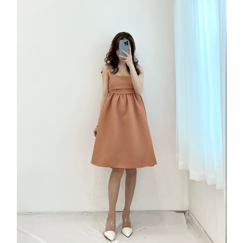 (FREESHIP)  váy hai dây xinh dây buộc lưng miho.house