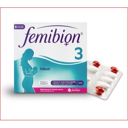 Femibion 3 hộp 112 viên, 8 tuần của Đức