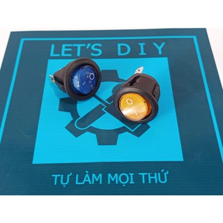 Công tắc bập bênh tròn 20mm có đèn