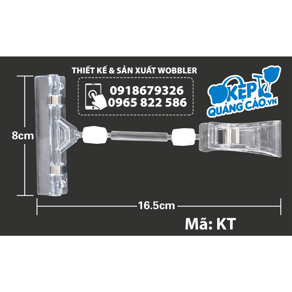 Kẹp mica - nhựa trong suốt - Xoay gập được các hướng - Phù hợp với mọi loại kệ khác nhau - Đủ kích thước