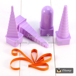 Bộ quilling, dụng cụ quilling tạo hình hoa  Border Buddy màu tím