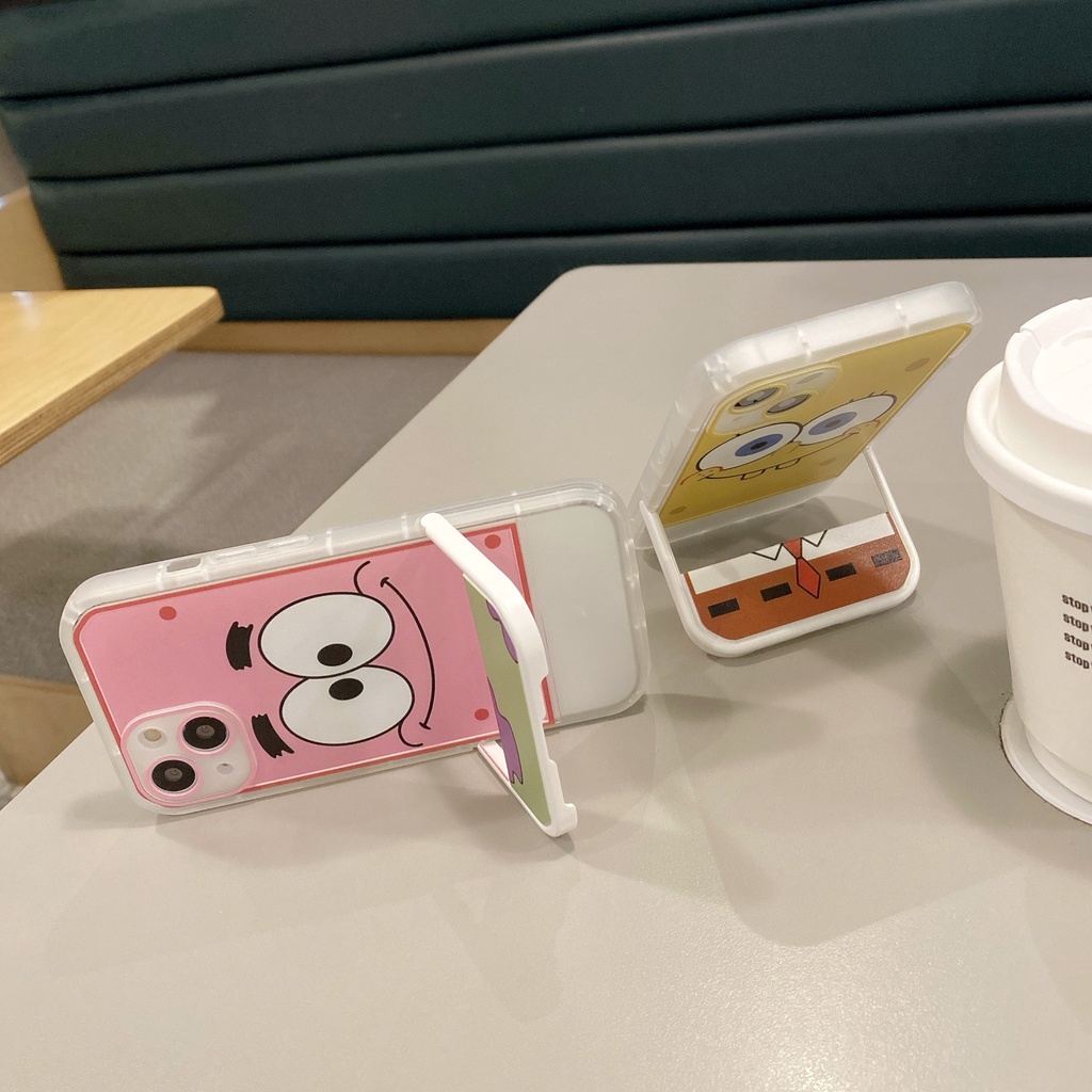 Ốp Điện Thoại Chống Sốc in Hình Spongebob Cho iPhone 7 plus X xs max xr Apple 11 pro max Pie Daxing 12 pro max 13 pro max Hoạt Hình