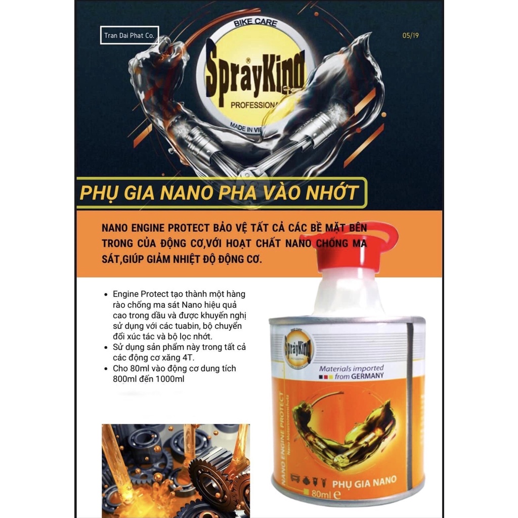 Tặng thêm lon phụ gia Sprayking_Nhớt Berlinol Street Bike 10w40_1L dành cho xe máy