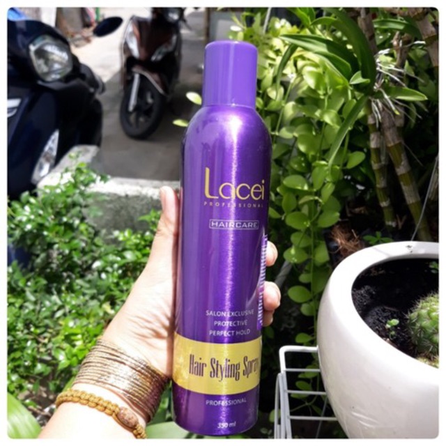 Keo xịt tóc cứng Lacei Hair Styling Spray 350ml ( nắp tím )