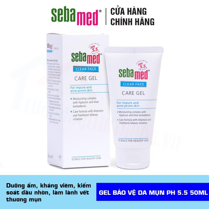 [ CHÍNH HÃNG] Gel Chăm Sóc Và Bảo Vệ Da Mụn Sebamed Care Gel Đức 50ml