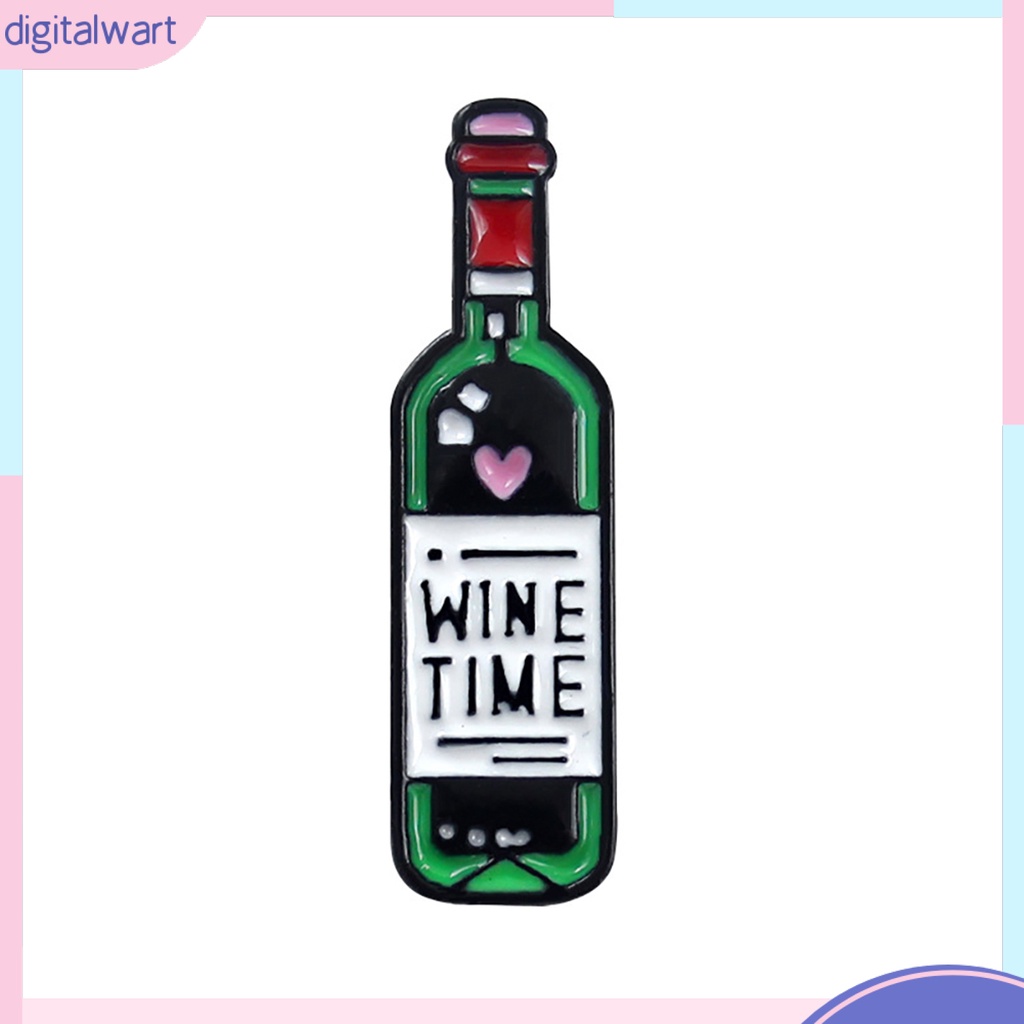 Huy hiệu cài áo trang trí hình chai rượu độc đáo