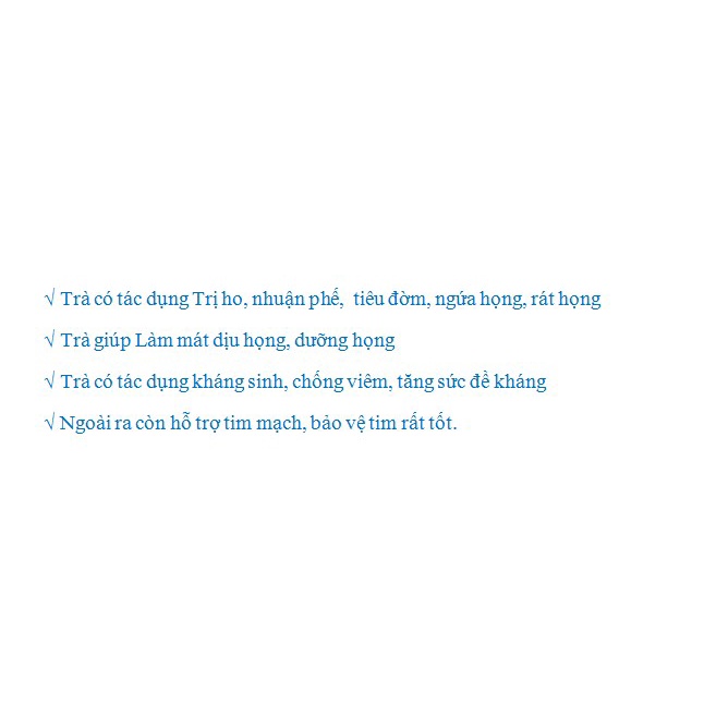 Trà thảo mộc ho, Dưỡng họng bổ phế 💥
